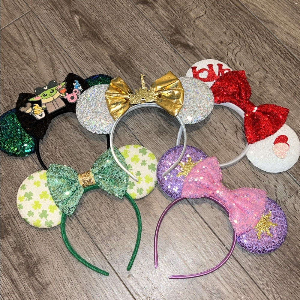 Colorful Disney-Inspired Mouse Ear Headbands